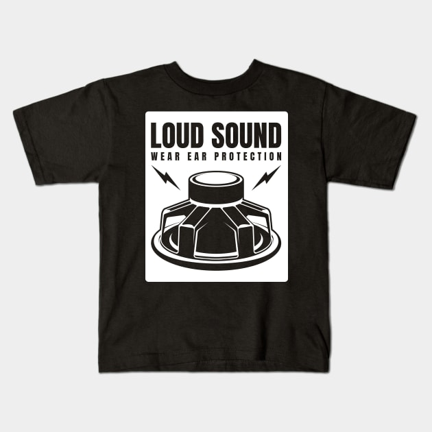 Loud Sound Kids T-Shirt by Hoyda